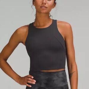 NWOT Lululemon Athletica Invigorate Wunder Train Crop Tank Sports Bra Grey